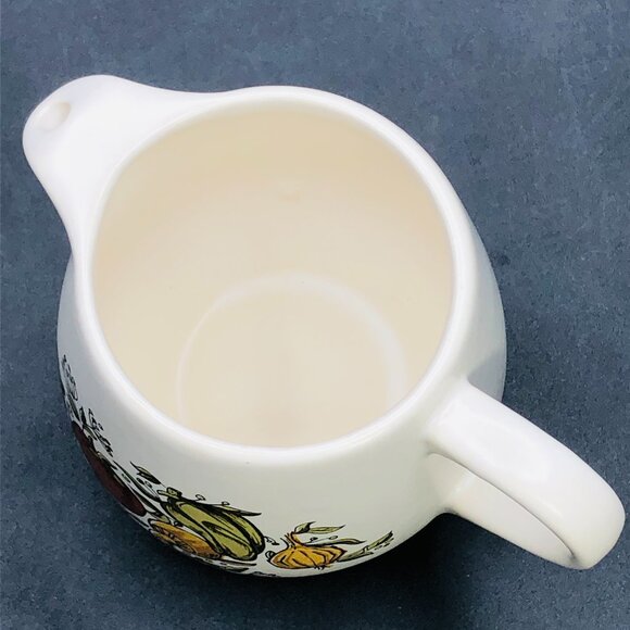 Vintage 70s McCoy USA Pottery Spice Delight Creamer, Spice of Life Vegetables - Picture 4 of 10